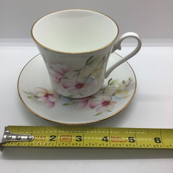 Jason Works Nanrich Pottery Fine Bone China Tea Cup & Saucer England Dogwood - Picture 6 of 10